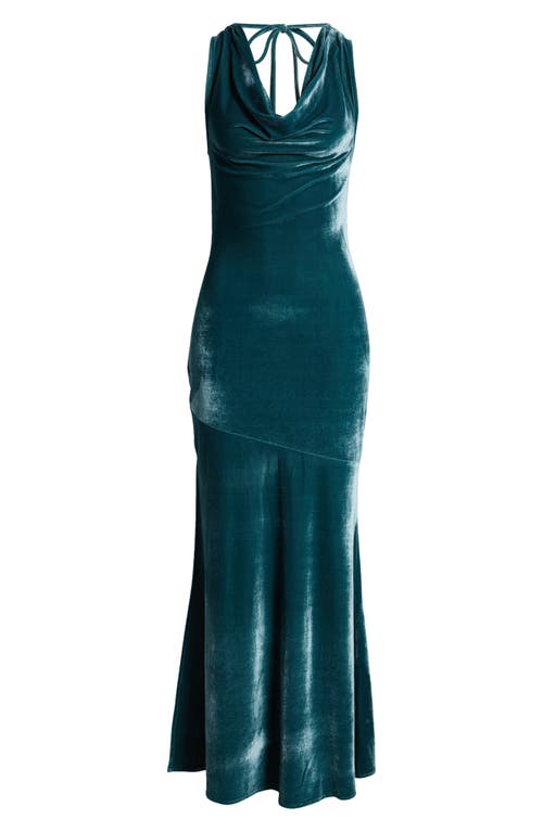 CHELSEA28 CHELSEA28 DRAPE VELVET DRESS 