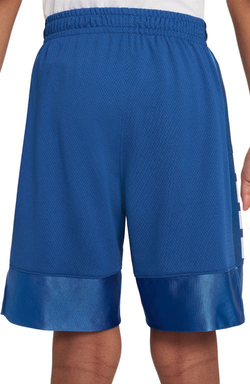 Nike Dri-fit Elite 23 Big Kids' (boys') Basketball Shorts In Game Royal/white