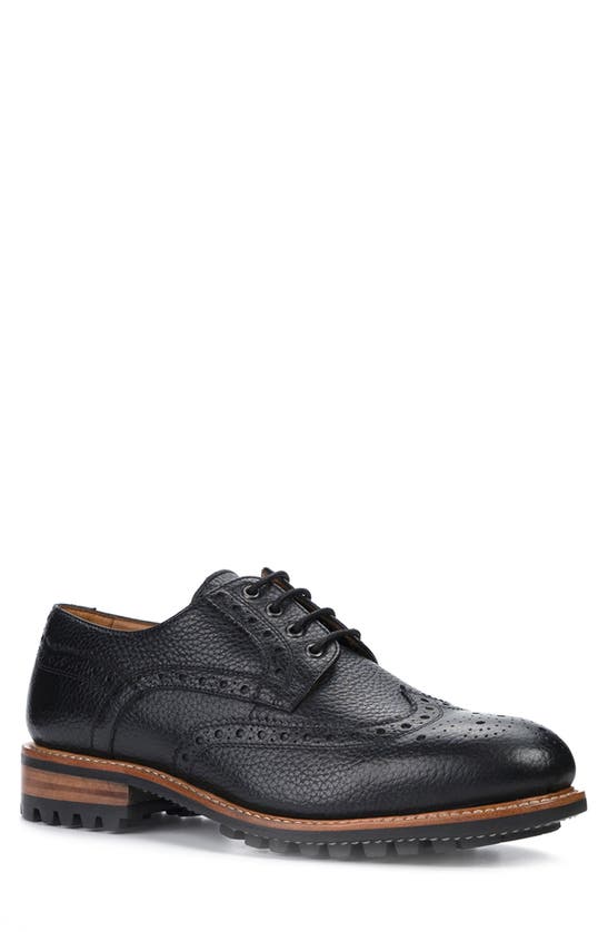 Shop Anthony Veer Richard Wingtip Derby In Black