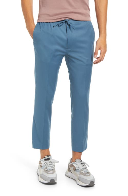 Topman Men's Smart Skinny Fit Pants in Mid Blue