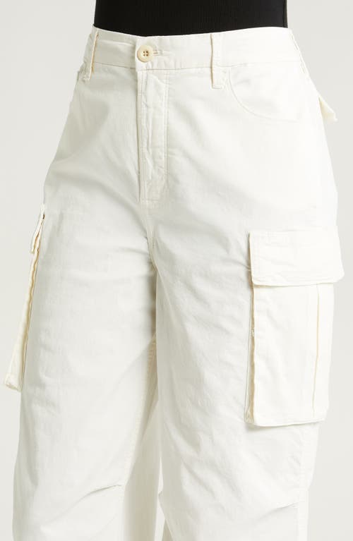 Good American Baggy Cargo Pants In Cloud White001