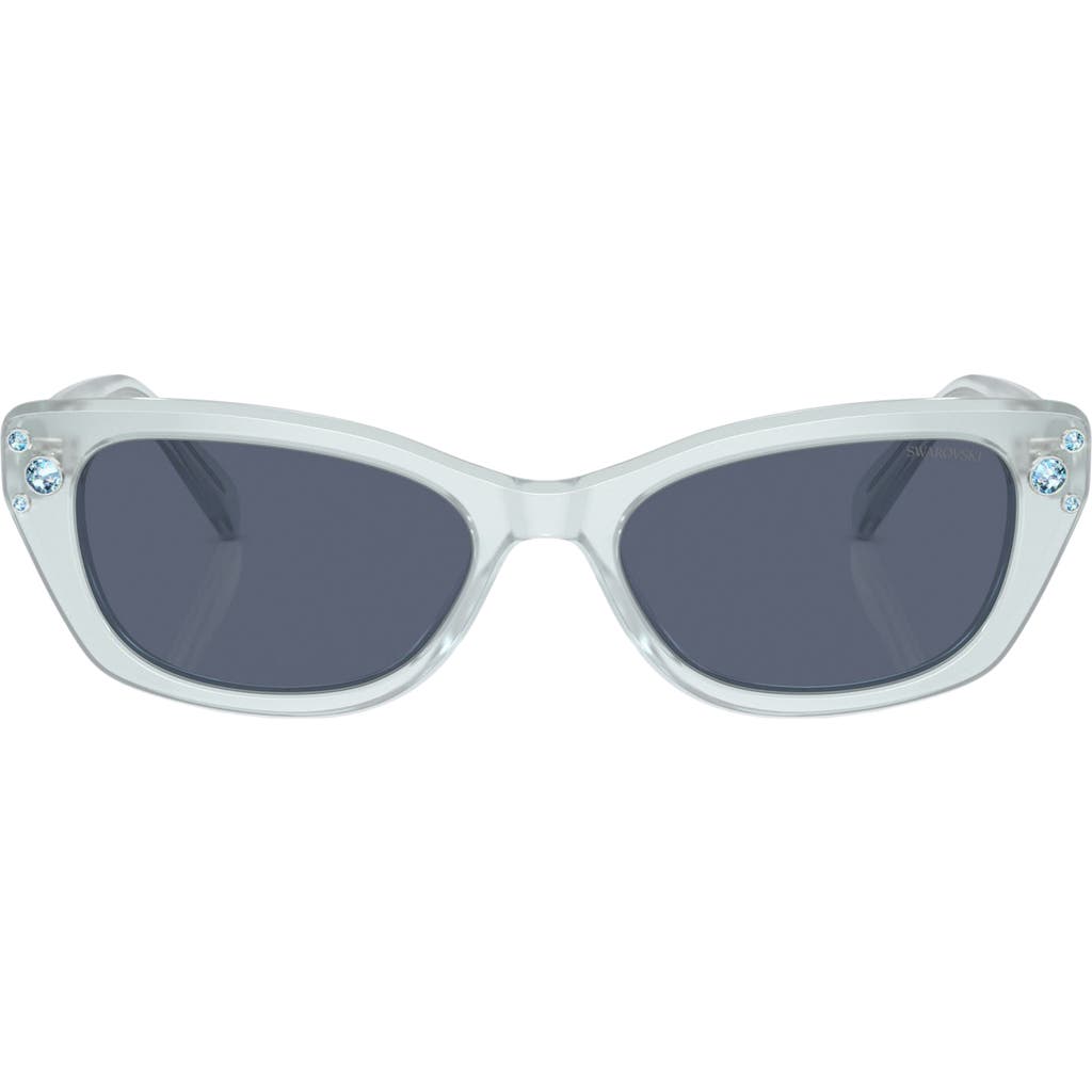 Swarovski Constella 54mm Polarized Pillow Sunglasses In White