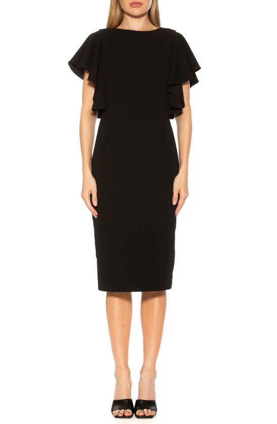Alexia Admor Luna Crewneck Sheath Dress In Black