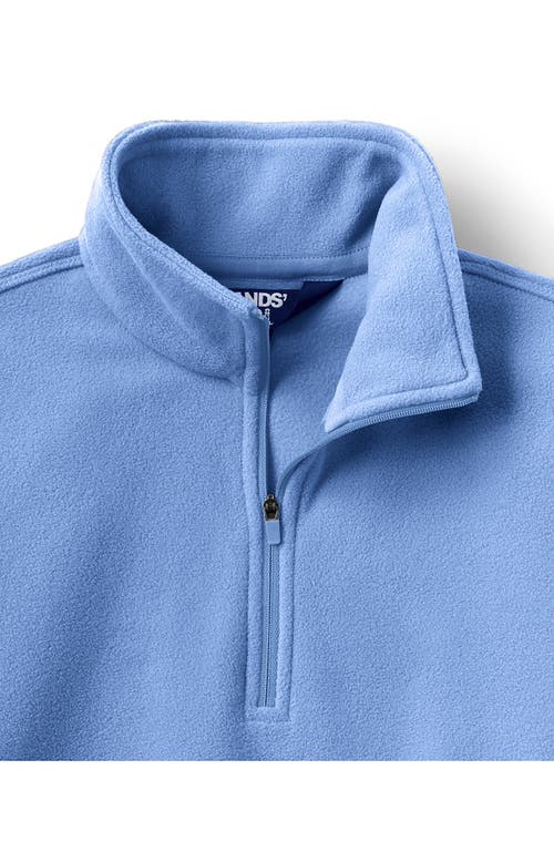 Shop Lands' End Anyweather Fleece Quarter Zip Pullover In Fresh Blue