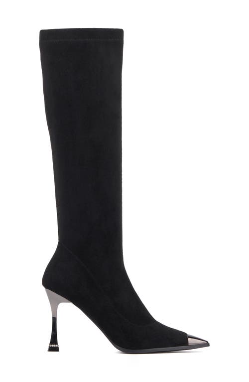 Torgeis Mixed Media Tall Boot In Black
