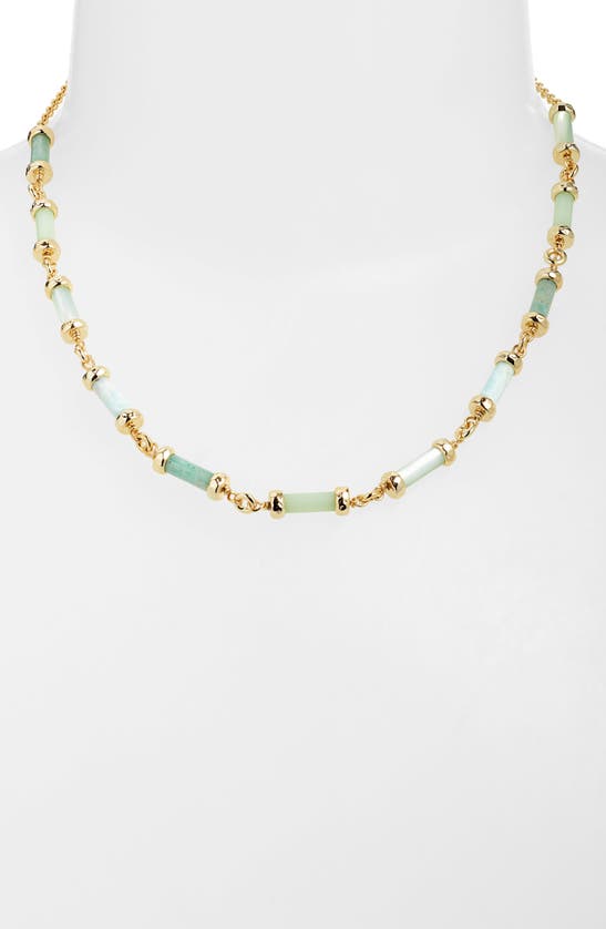 Kendra Scott Gigi Necklace In Gold Blue Mix