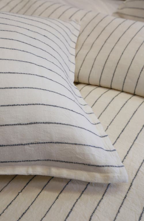 Pom Pom At Home Blake Big Linen Accent Pillow In Cream/grey