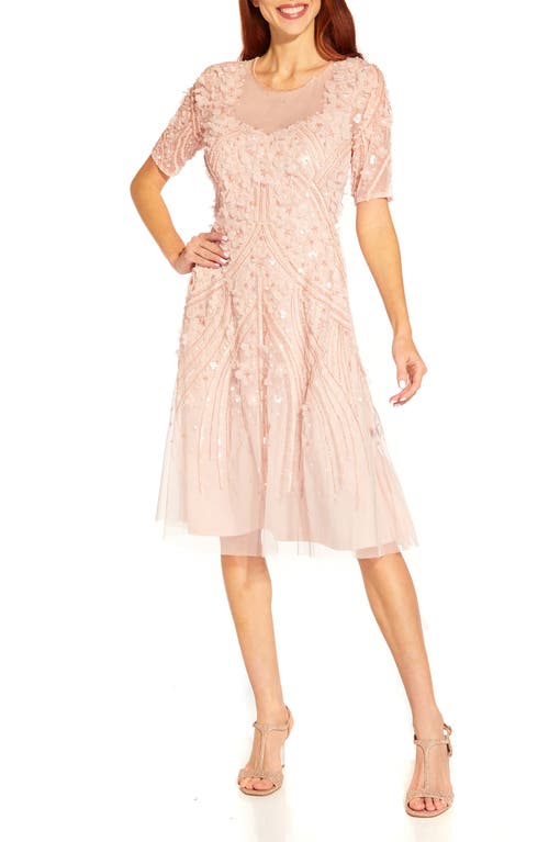 Adrianna Papell 3D Floral Cocktail Dress Shell at Nordstrom,