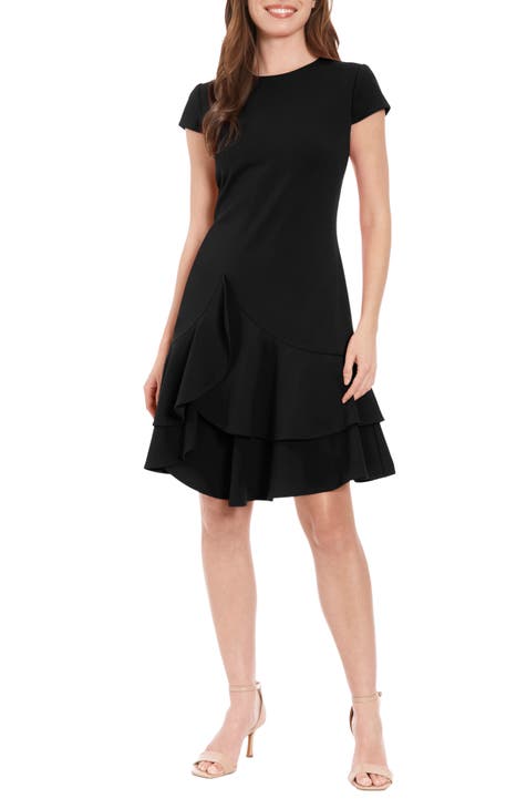 Asymmetric Ruffle Dress