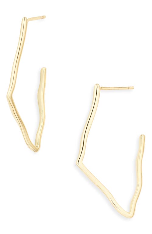 Argento Vivo Sterling Silver Drop Earrings In Gold