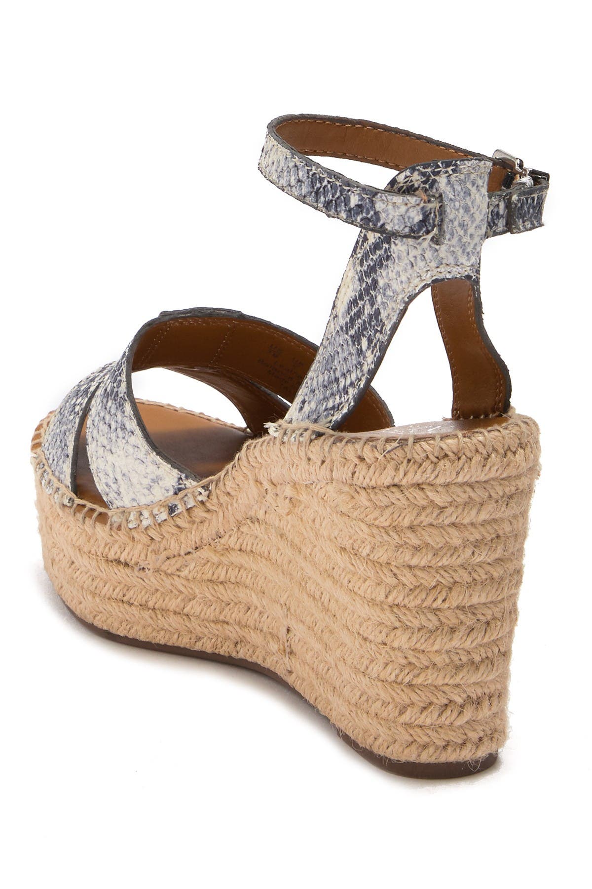 snakeskin espadrille wedge sandal