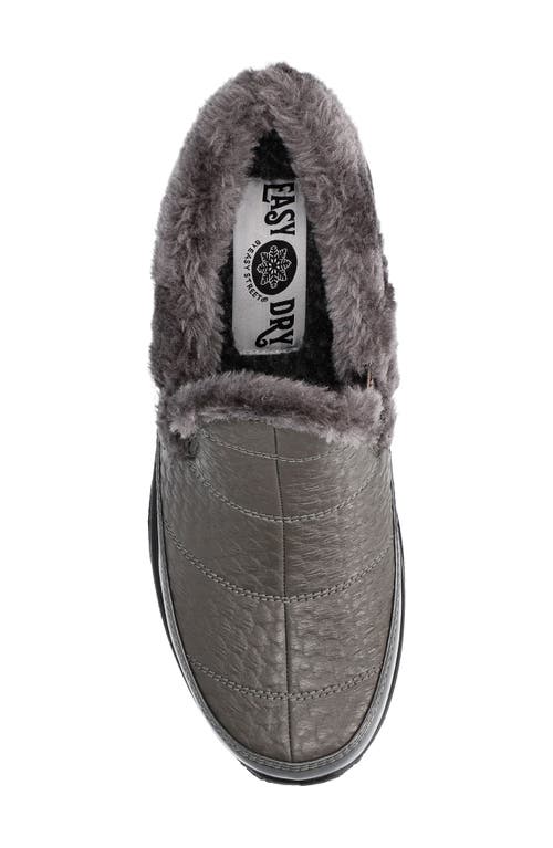 Shop Easy Street Flurry Waterproof Faux Fur Bootie In Grey