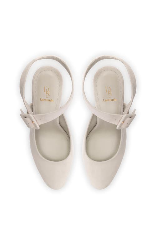 Larroude Deena By Larroudé Pump In Mushroom Grey