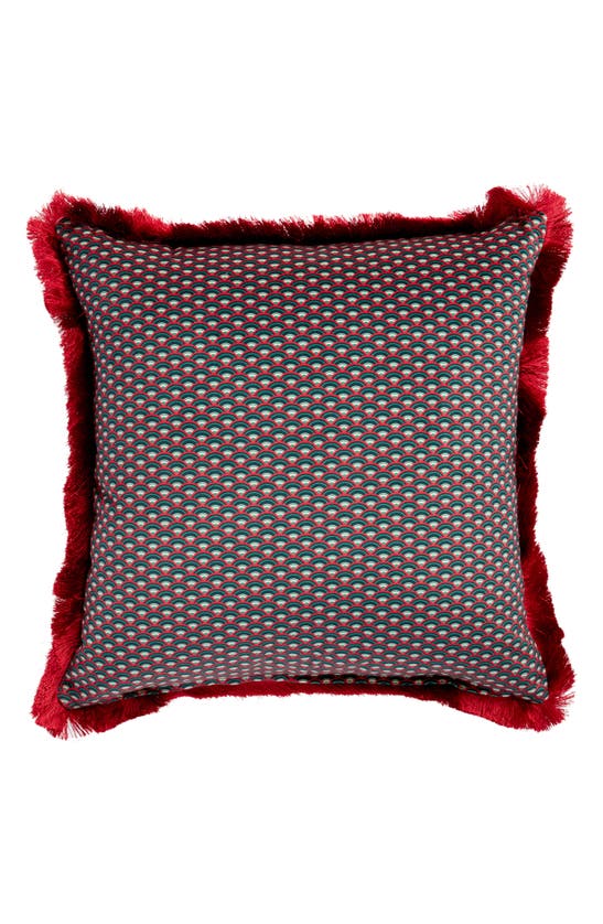 Shop Liberty London Tree Of Life Accent Pillow In Burgundy Multi