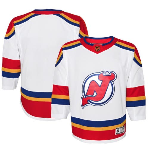 Outerstuff Youth White New Jersey Devils Special Edition 2.0 Premier Blank Jersey