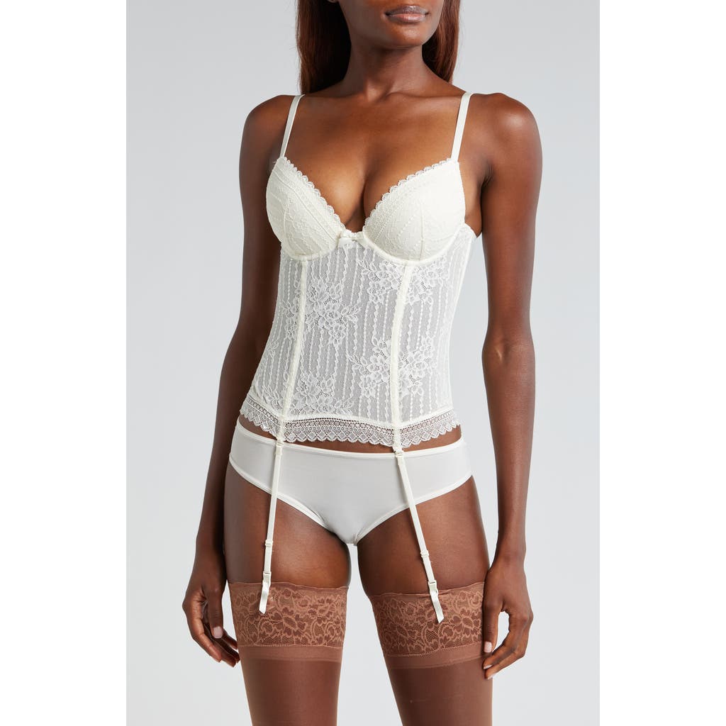 Etam Panama Underwire Basque In Ecru