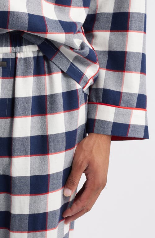 Shop Lunya Check Cotton & Modal Flannel Pajamas In Alpine Plaid