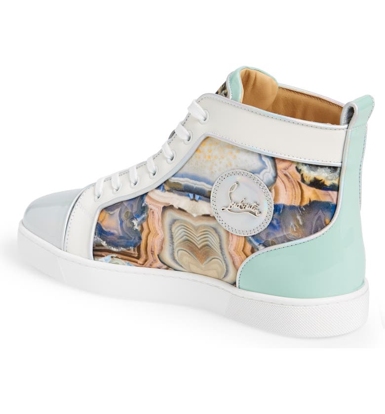 Tropical private transfer Christian Louboutin Louis Orlato Geode Print High Top Sneaker | Nordstrom