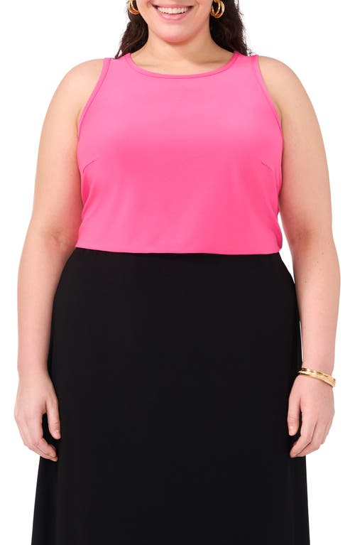 Back Keyhole Tank in Wildfire Pink