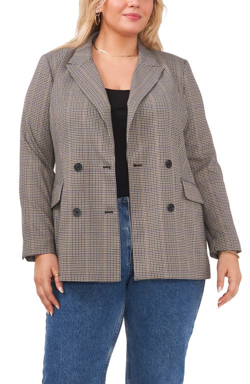 1.STATE Plaid Double Breasted Blazer in Country Plaid at Nordstrom, Size 14W