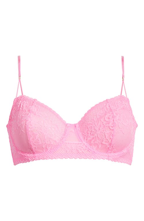 Shop Free People Intimately Fp Lace Underwire Bra In Pink