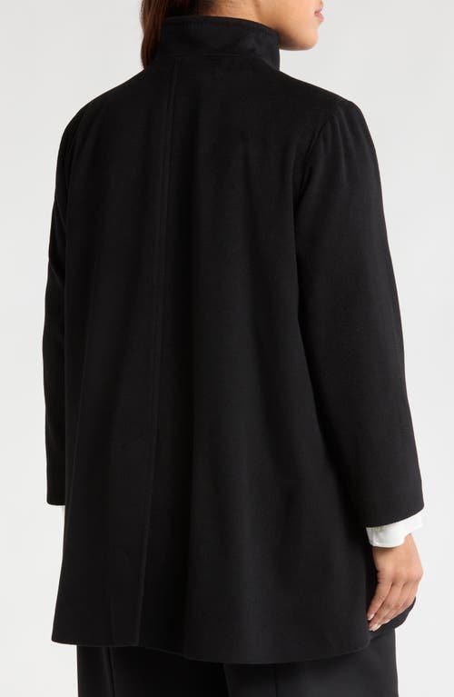 Shop Fleurette Dawn Wool Car Coat In Black