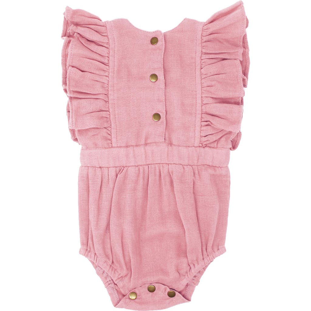 L'ovedbaby Organic Cotton Muslin Bodysuit In Pink