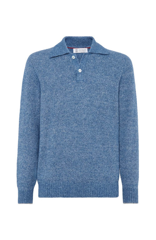 BRUNELLO CUCINELLI BRUNELLO CUCINELLI KNOP YARN KNIT POLO 