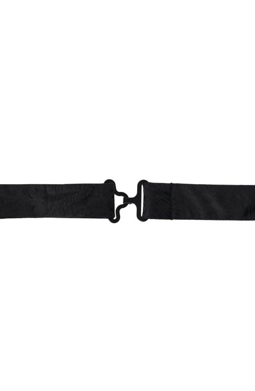 Shop Trafalgar Banbury Pre-tied Silk Bow Tie In Black