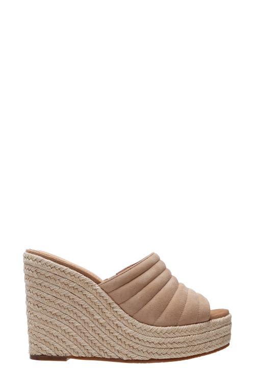 Lisa Vicky Gogo Platform Wedge Sandal In Tan Camel