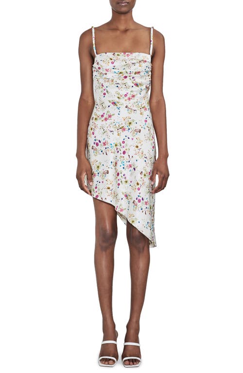 Et Ochs Floral Asymmetric Silk Dress in Floral Print