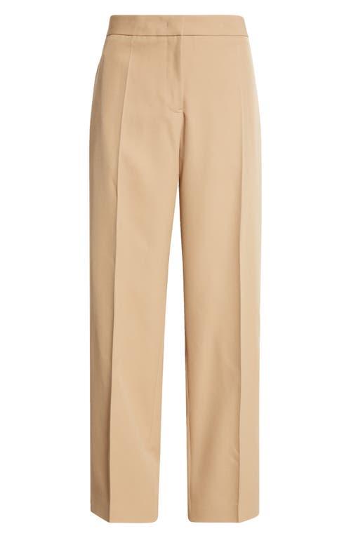 Shop Jil Sander Tailored Wool Ankle Pants In Clay