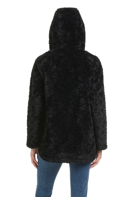 Shop Sanctuary Textured Faux Fur Jacket In Black