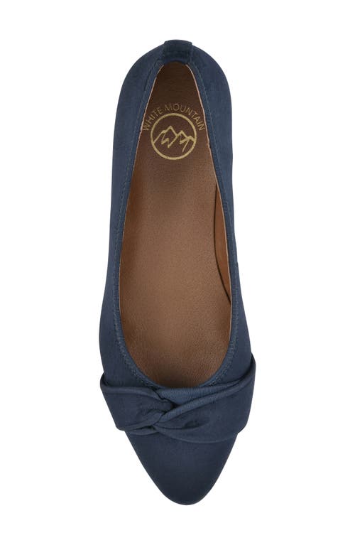 Cliffs By White Mountain Bordeaux Pump In Navy Fabric