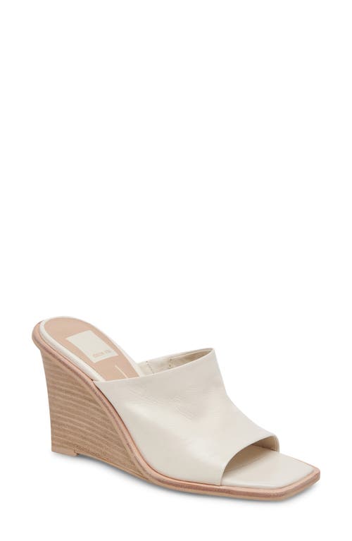 Dolce Vita Gilded Wedge Sandal in Off White Leather at Nordstrom, Size 8