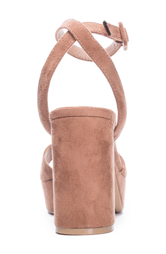 Chinese Laundry Theresa Platform Sandal In Tan