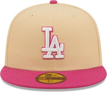 Men's New Era Orange/Pink Los Angeles Dodgers 2020 World Series Mango  Passion 59FIFTY Fitted Hat