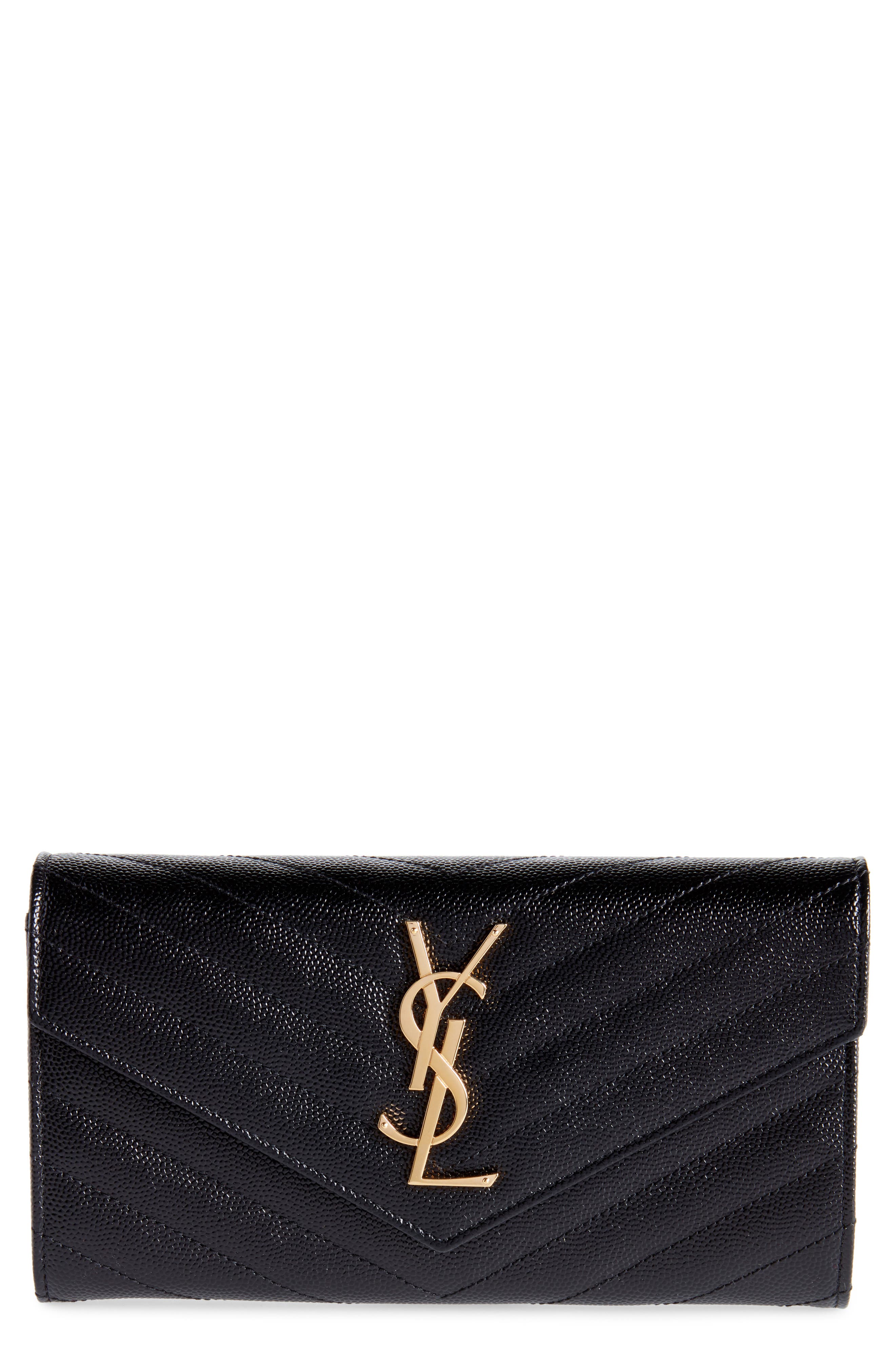 ysl flap wallet