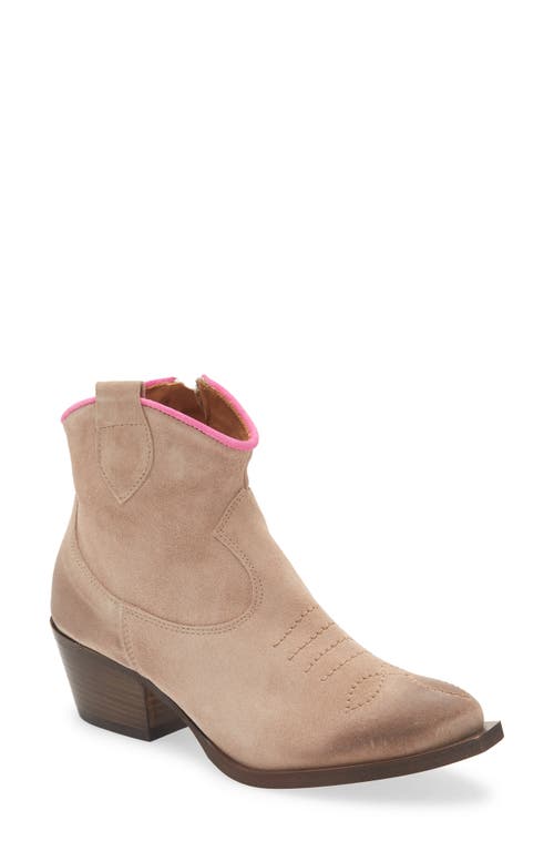 Cordani Provo Western Bootie in Sand Suede