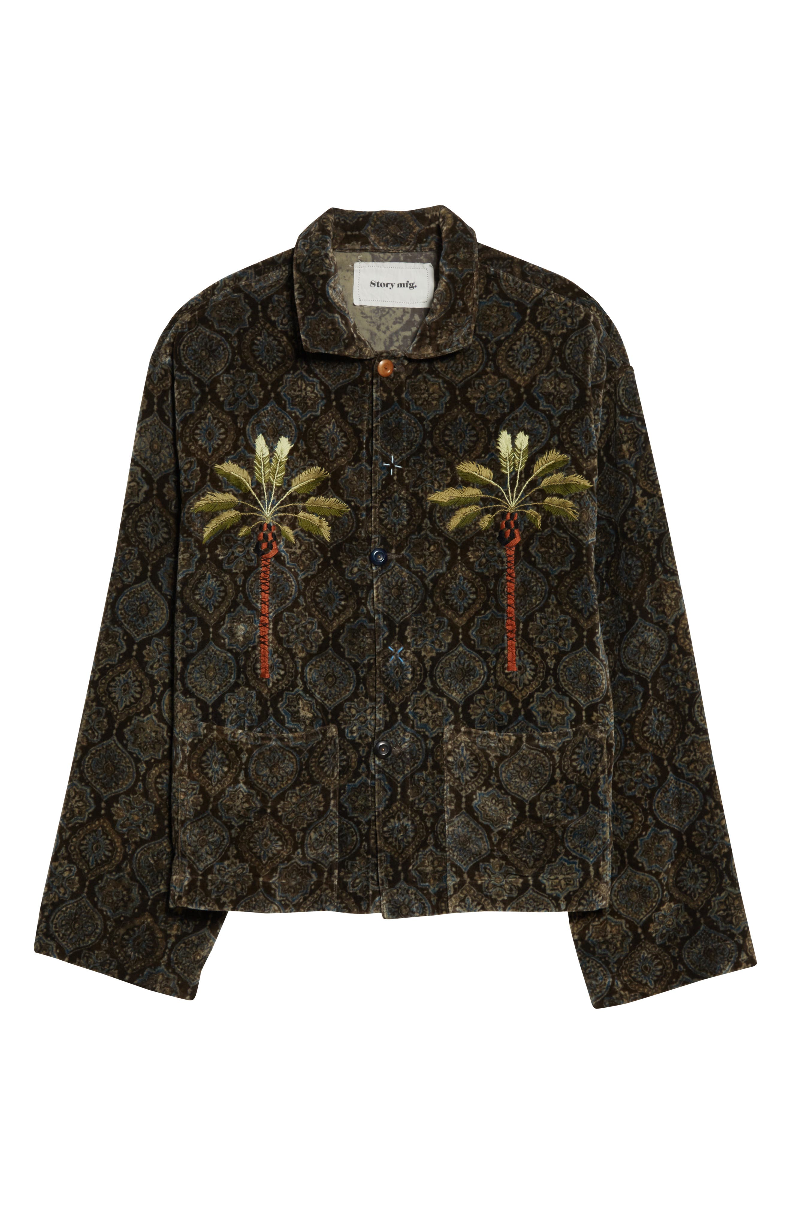 Story mfg. Short on Time Oversize Organic Cotton Velvet Jacket 