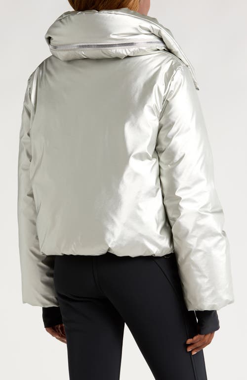 Shop Goldbergh Soleil Down Ski Jacket In Silver