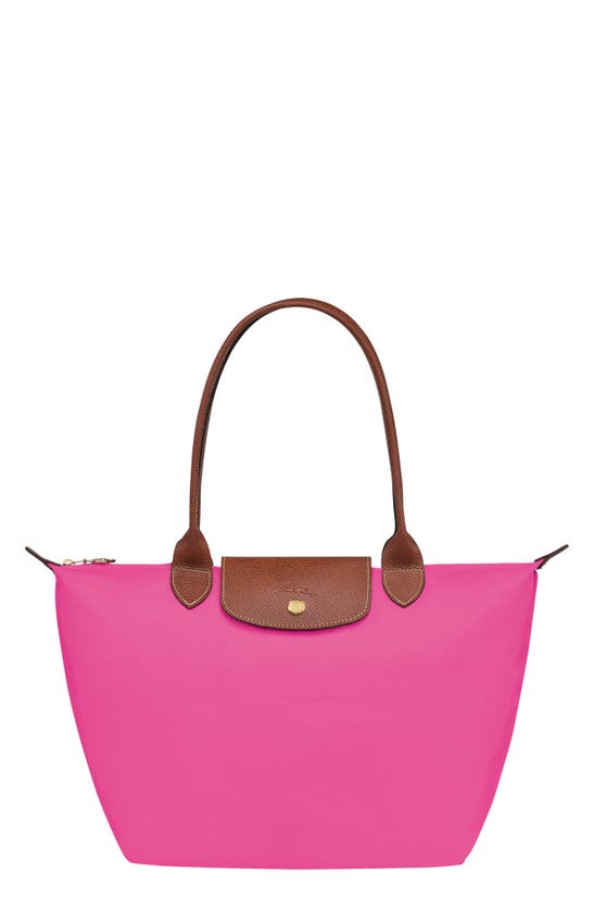 Longchamp Medium Le Pliage Shoulder Tote In Candy