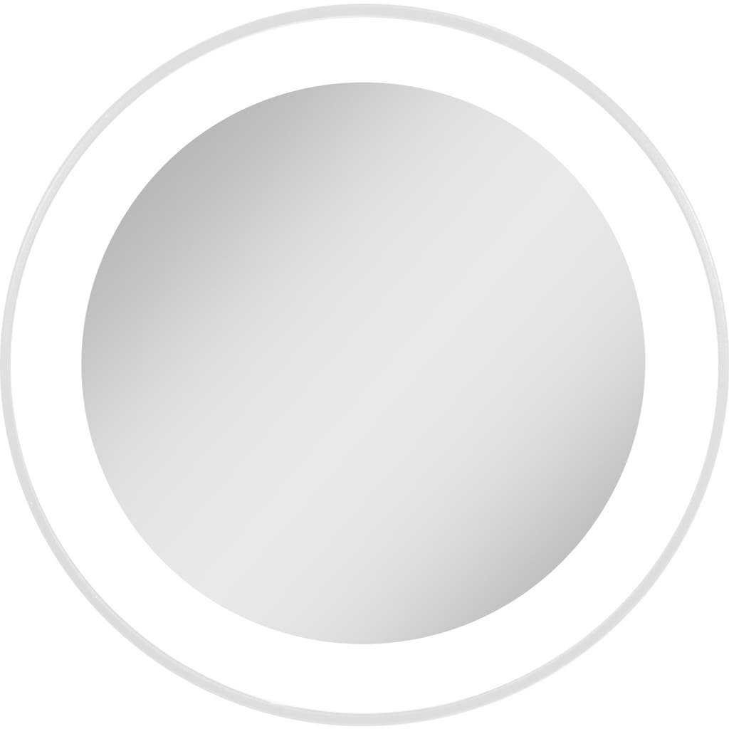 Zadro Lighted Compact Mirror With 10x Magnification & Suction Cup In White