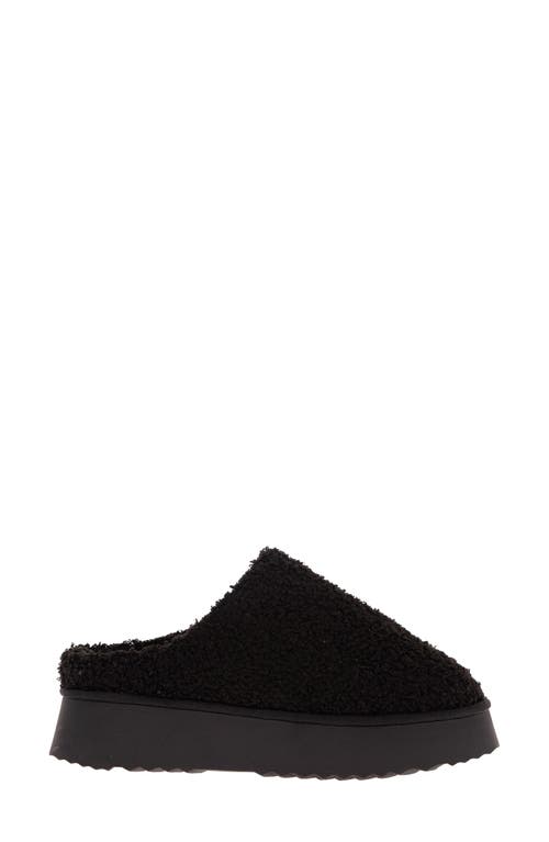 Shop Mia Icee Faux Shearling Platform Slipper In Black