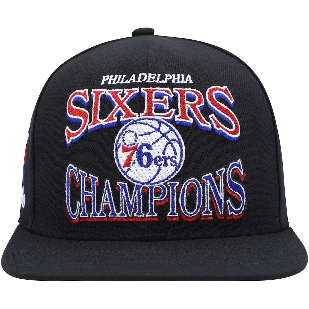 Mitchell & Ness Men's Mitchell & Ness Black Philadelphia 76ers Hardwood ...