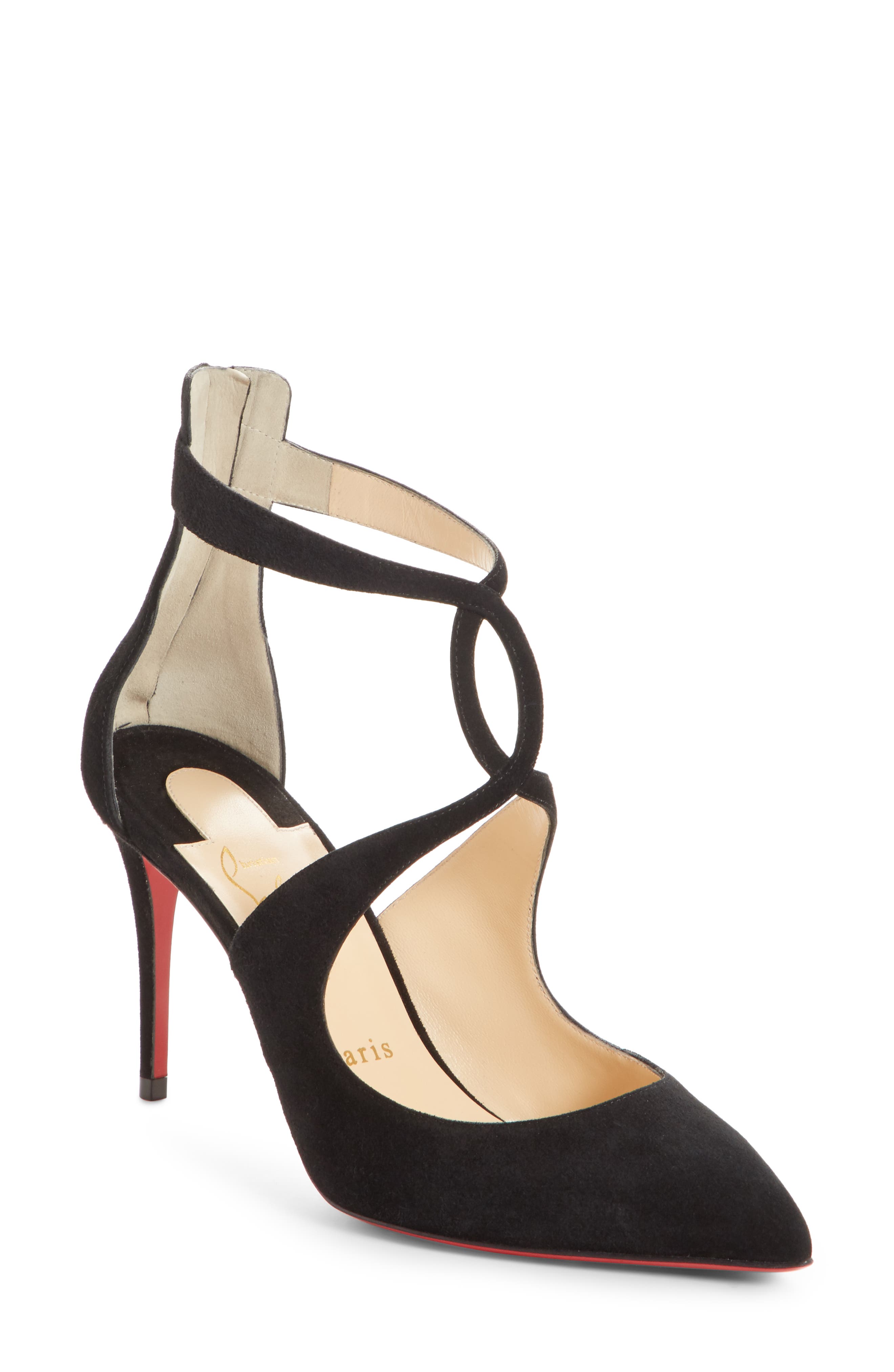 louboutin ankle strap pumps