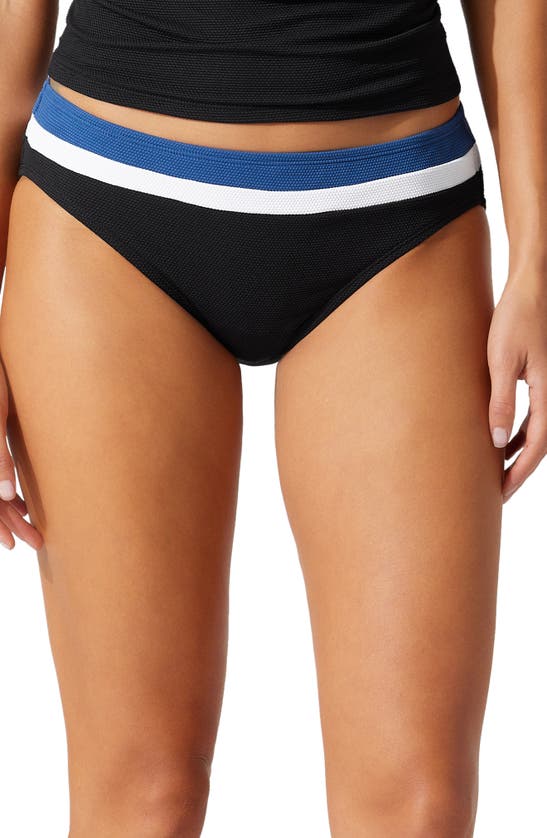 Shop Tommy Bahama Island Cays Colorblock Hipster Swim Bottoms In Indigo Tide