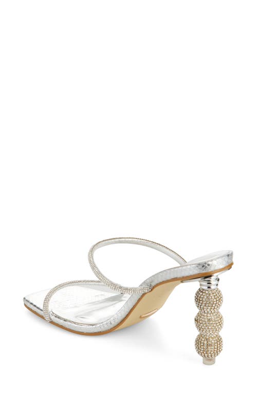 Shop Billini Joanna Rhinestone Sandal In Silver Scale-diamante