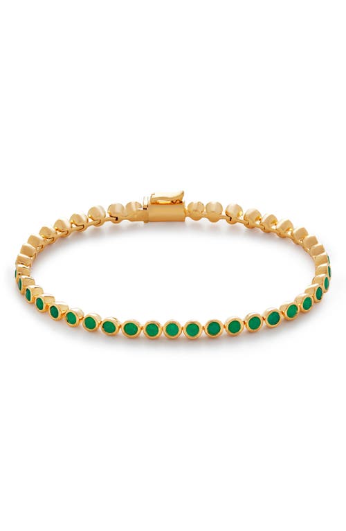 Monica Vinader Essential Stone Tennis Bracelet In Gold