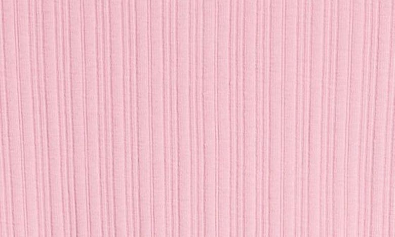 Shop Treasure & Bond Kids' Rib Organic Cotton Henley Dress In Pink Moonlite